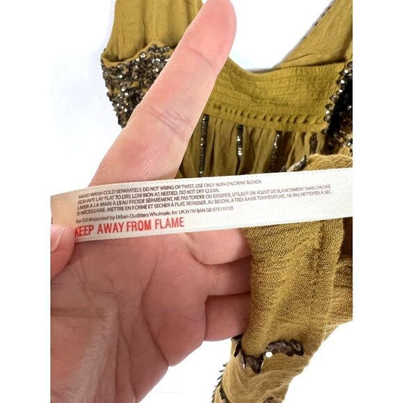 Free people intimately sequin green top - Picture 8 of 10